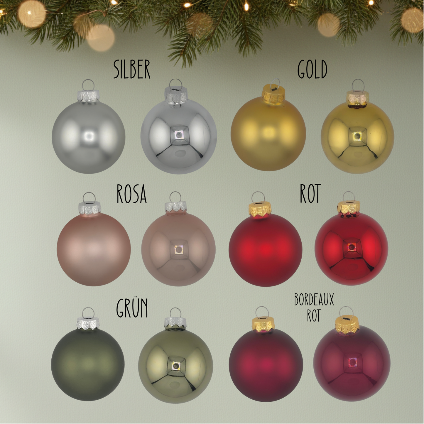 Personalisierte Christbaumkugel für Kinder – mit Tiermotiv & Name