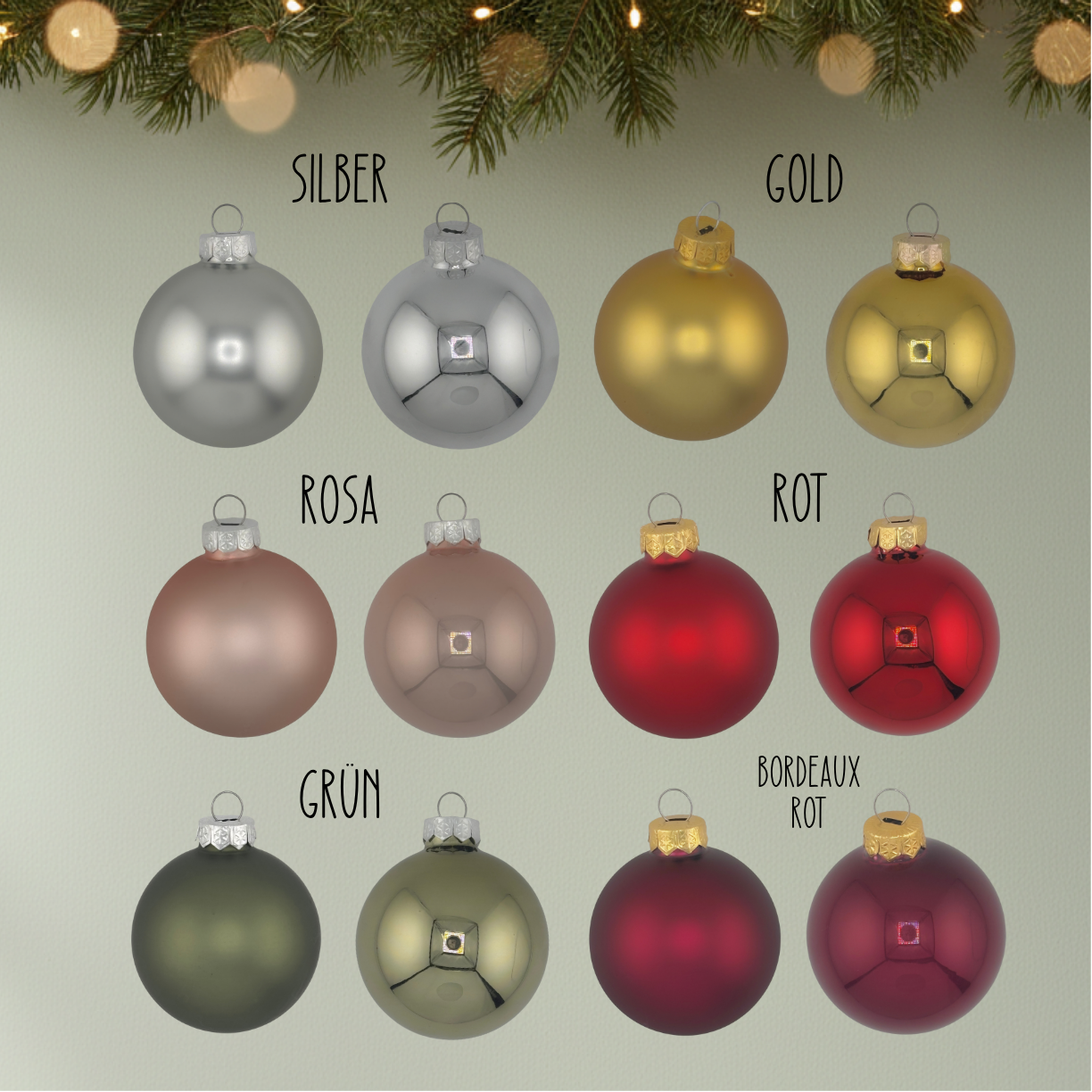 Personalisierte Christbaumkugel mit Name & optionalem Symbol – Geschenkidee zu Weihnachten