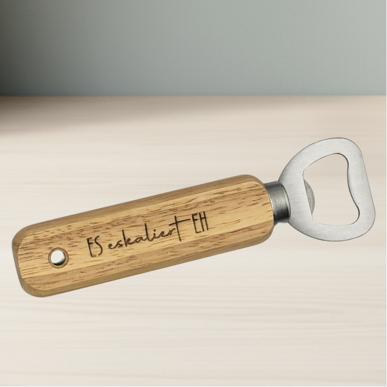 Flaschenöffner aus Holz