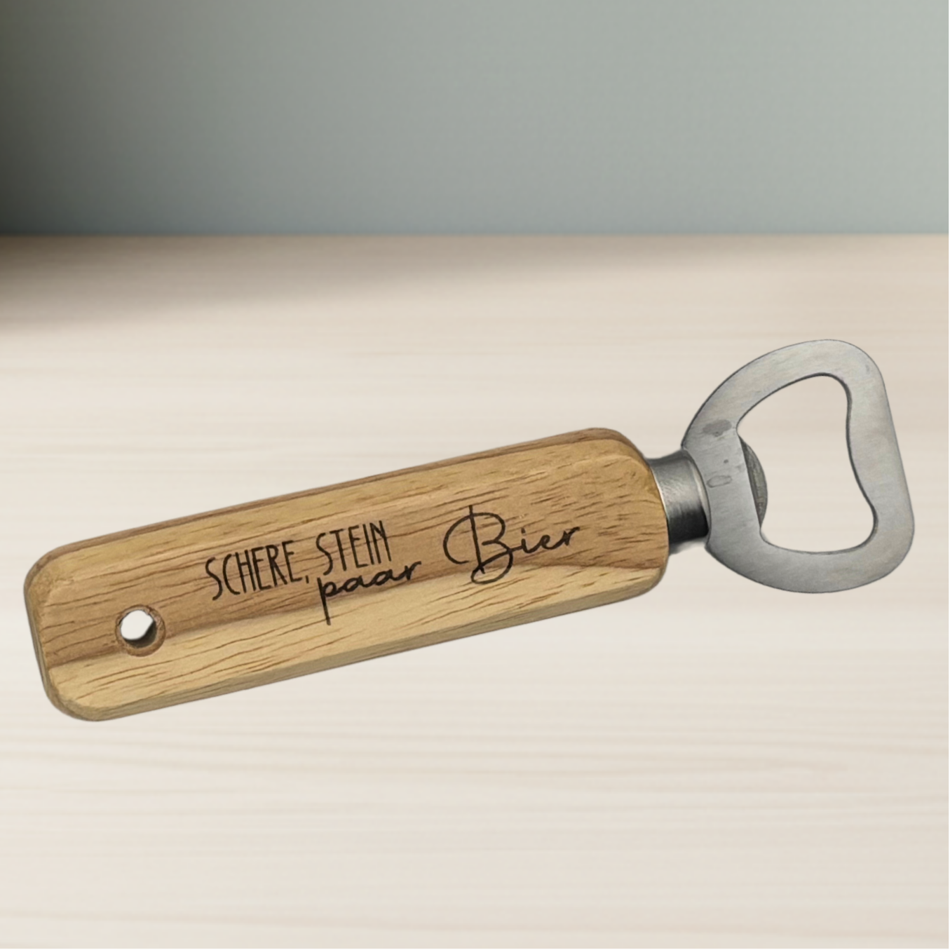 Flaschenöffner aus Holz