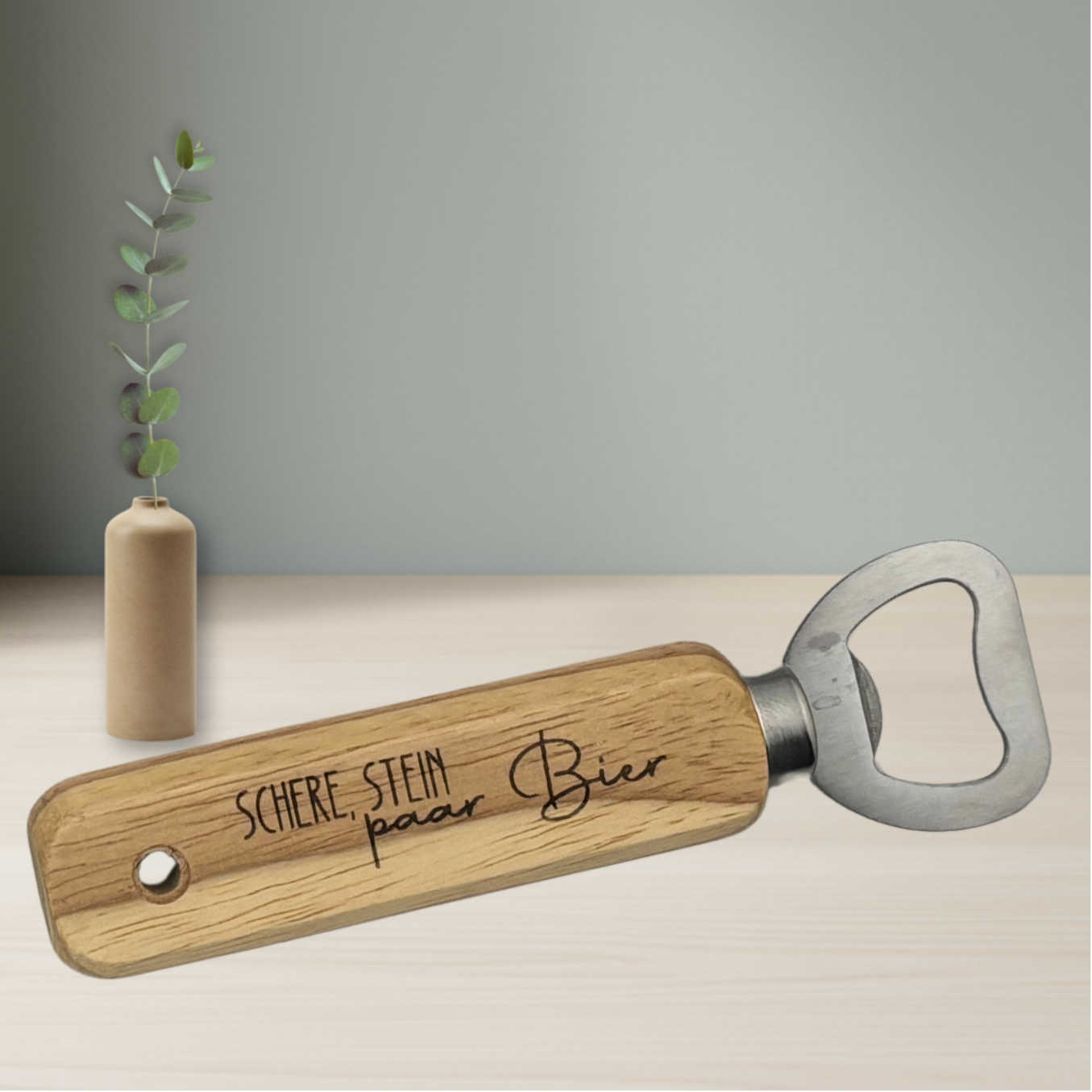 Flaschenöffner aus Holz