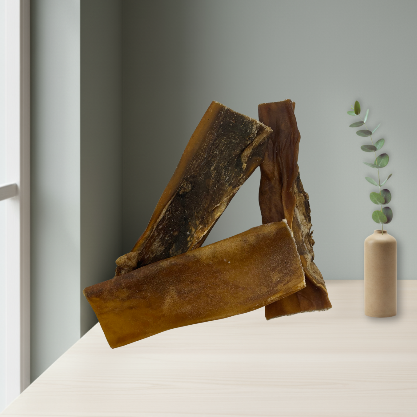 Pferdekopfhaut für Hunde – harter Natur-Kausnack, hypoallergen