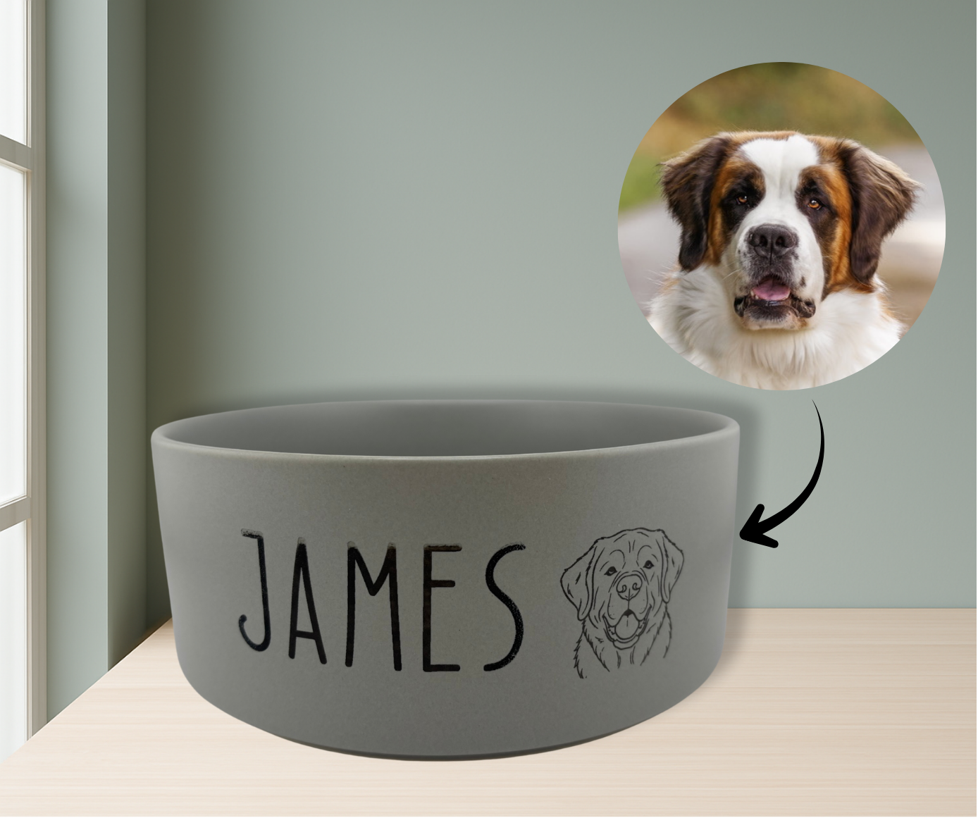Personalisierter Napf aus Keramik – Hundenapf oder Katzennapf