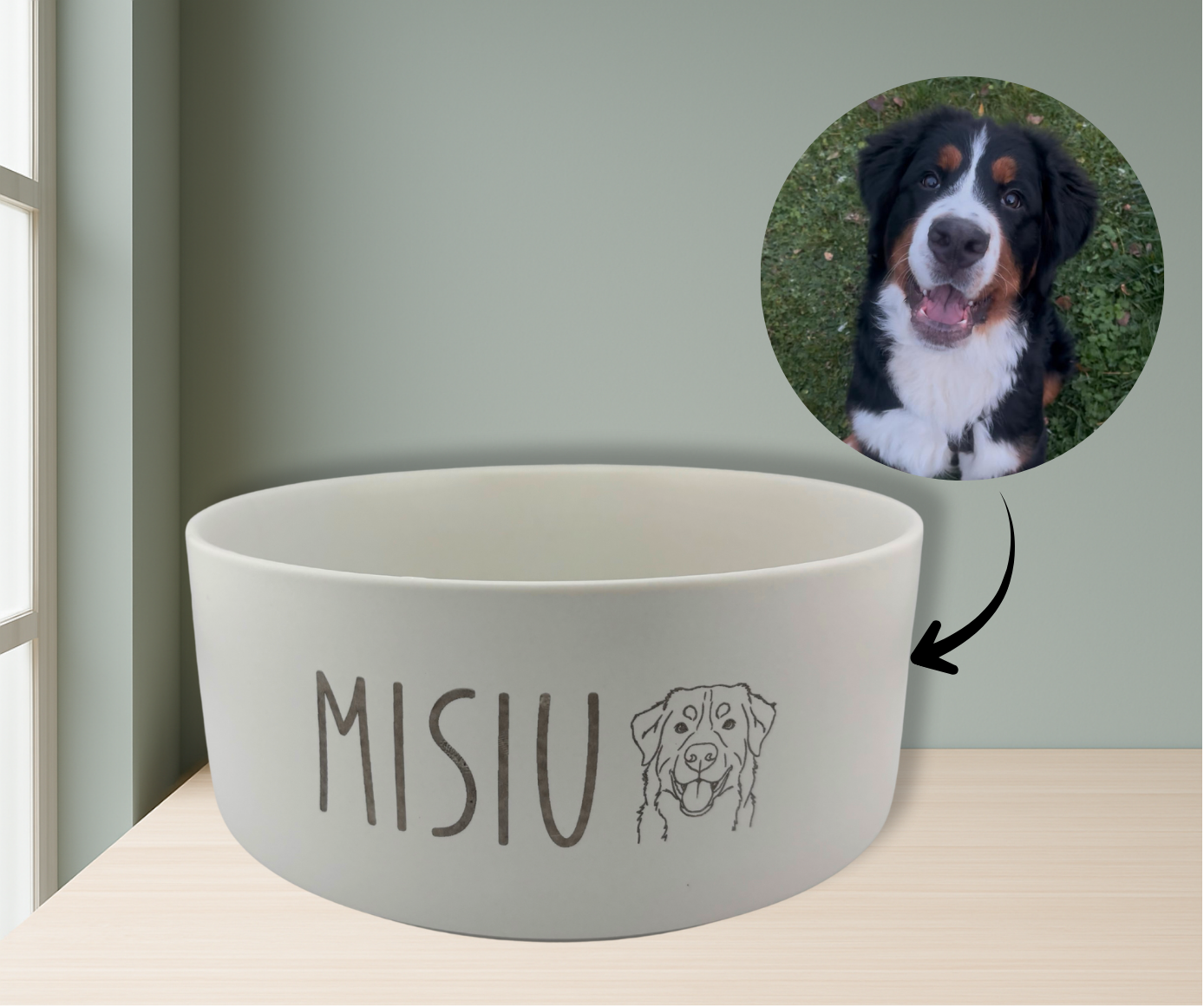 Personalisierter Napf aus Keramik – Hundenapf oder Katzennapf