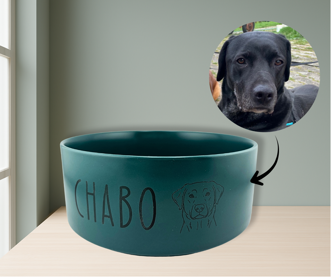 Personalisierter Napf aus Keramik – Hundenapf oder Katzennapf