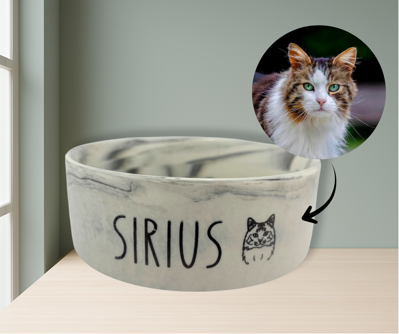 Personalisierter Napf aus Keramik – Hundenapf oder Katzennapf