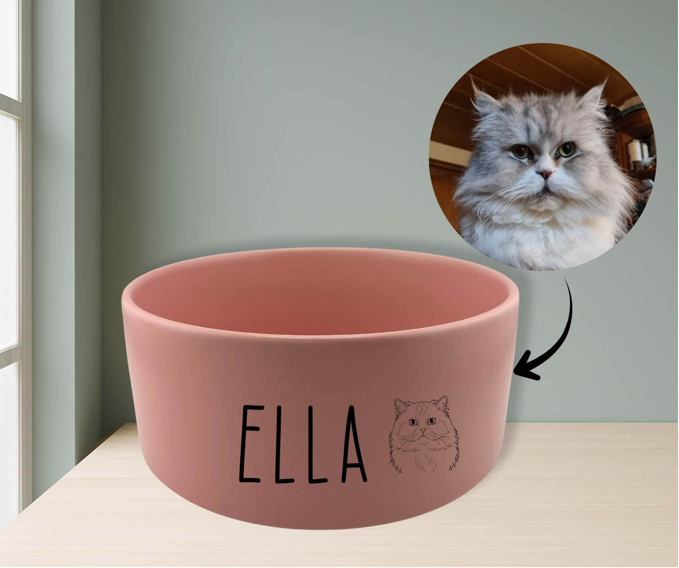Personalisierter Napf aus Keramik – Hundenapf oder Katzennapf