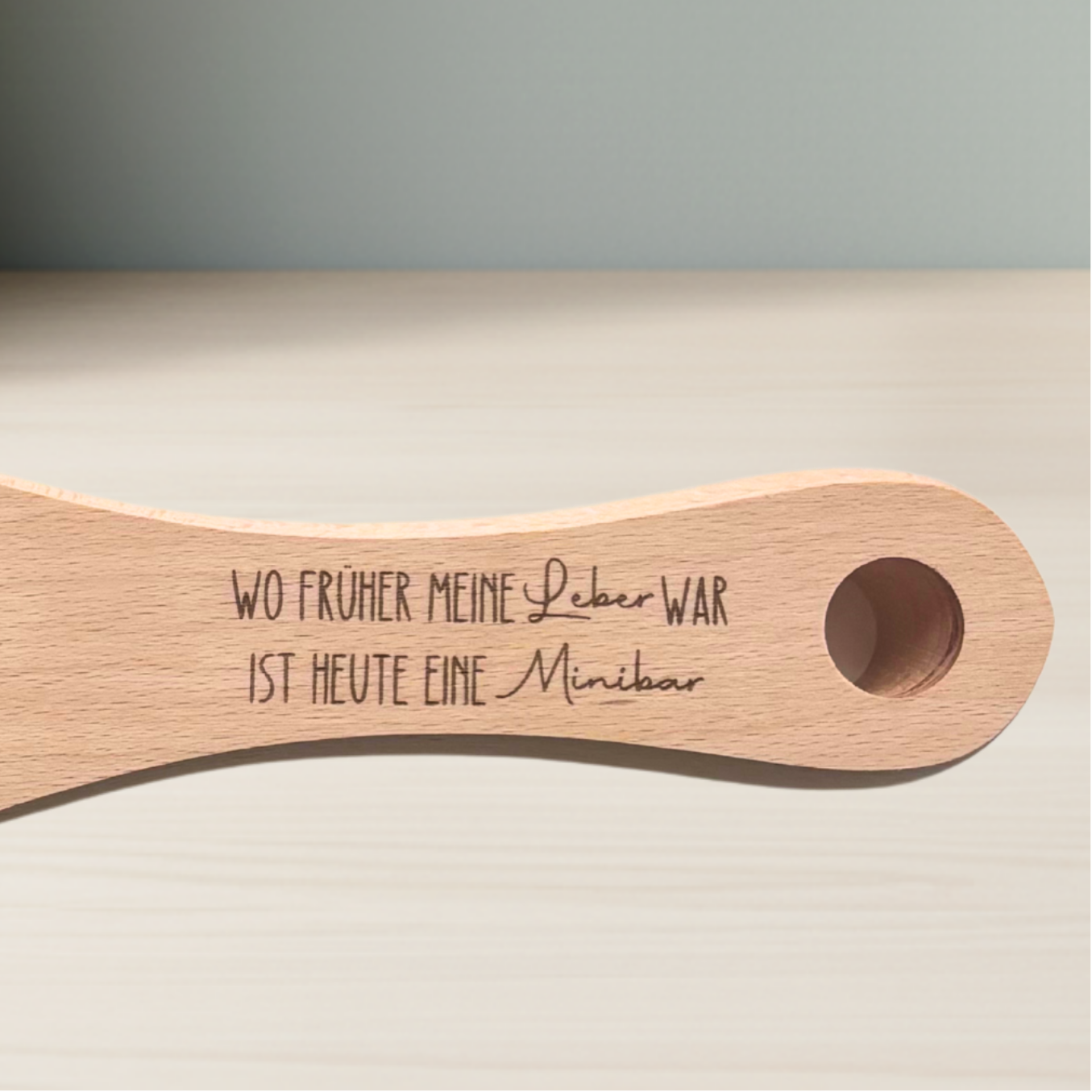 6er Schnapslatte aus Buchenholz