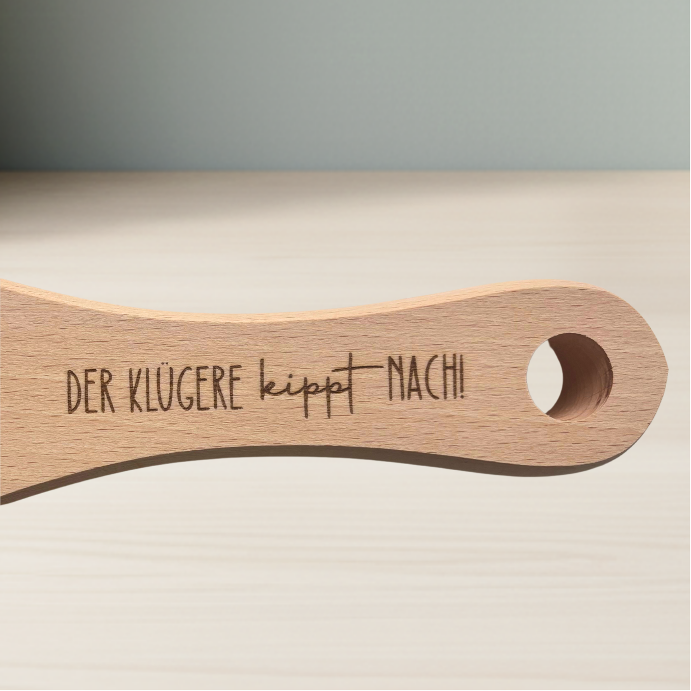 6er Schnapslatte aus Buchenholz