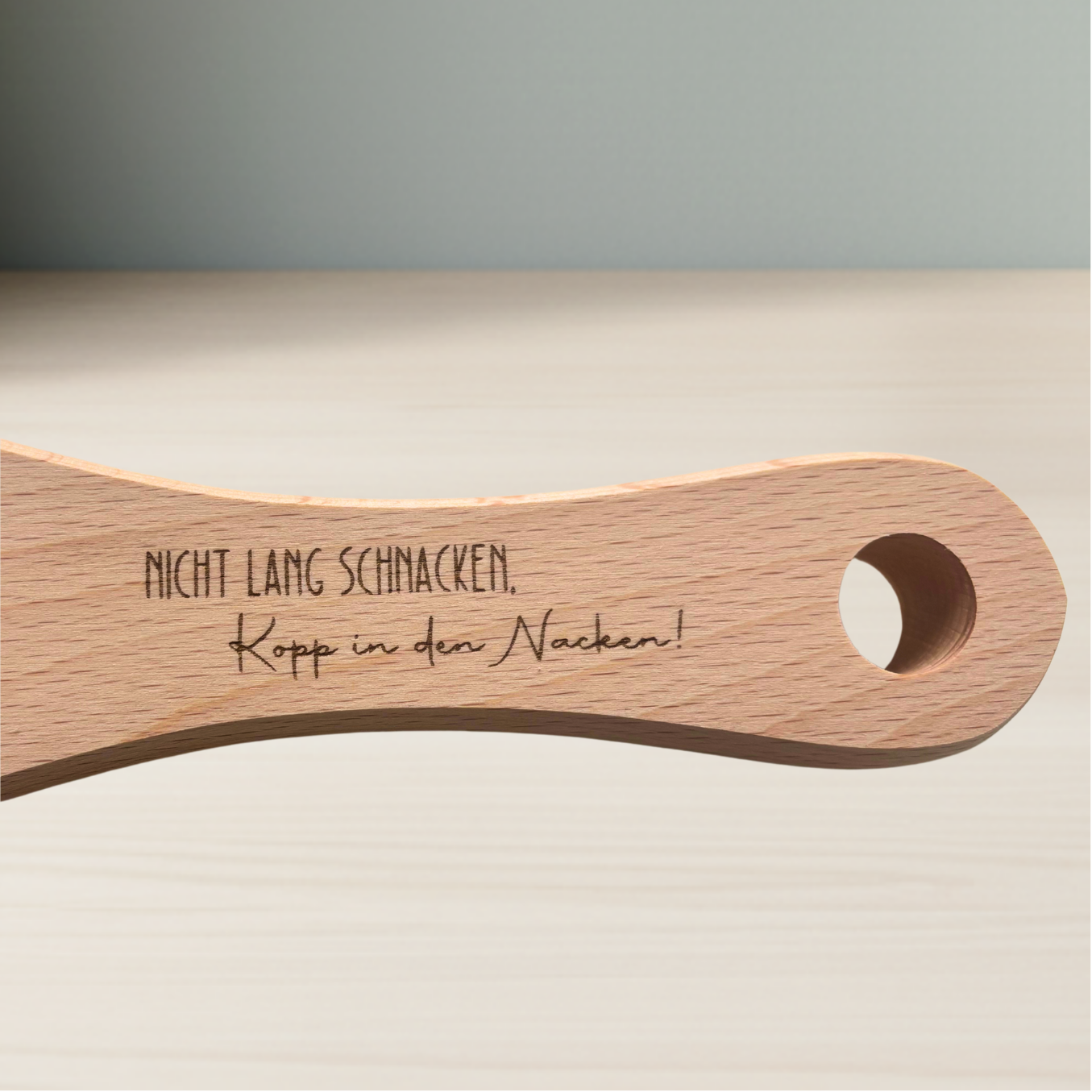 6er Schnapslatte aus Buchenholz