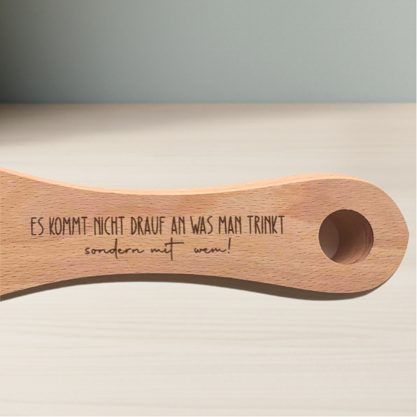 6er Schnapslatte aus Buchenholz