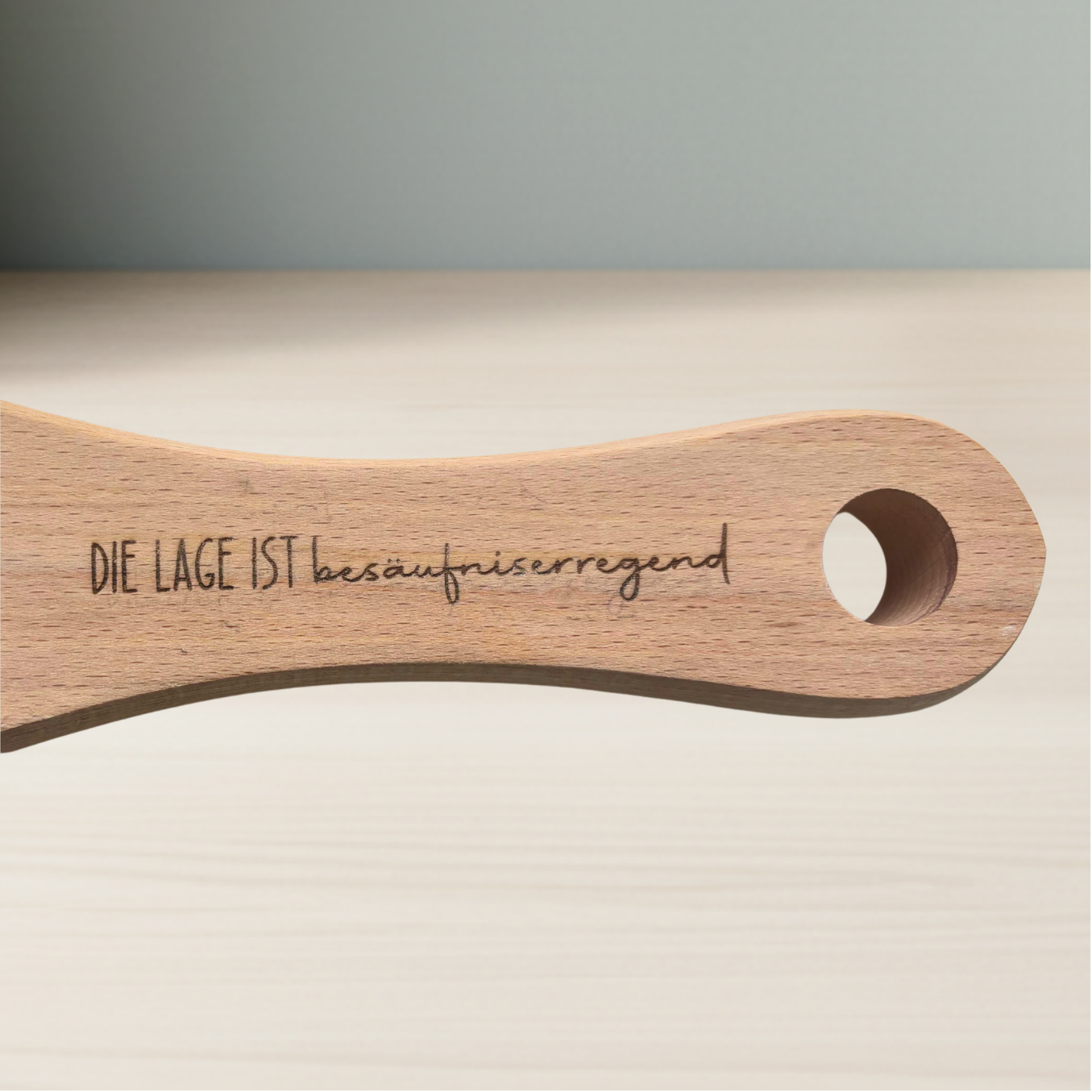 6er Schnapslatte aus Buchenholz