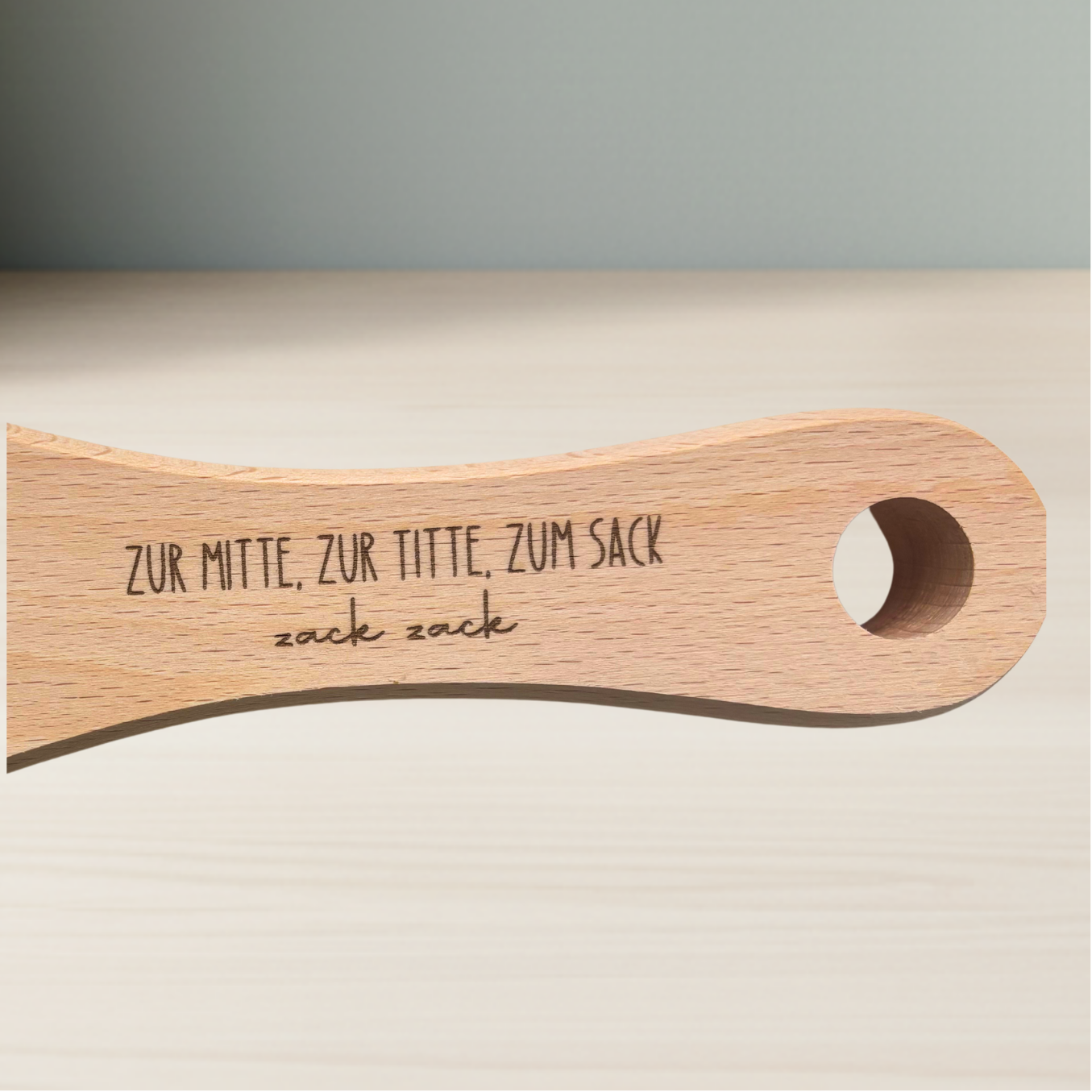 6er Schnapslatte aus Buchenholz