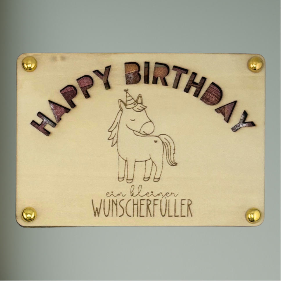 Kinder-Geburtstag Geschenk-Karten | Geldgeschenk & Gutscheinkarten | Personalisiert