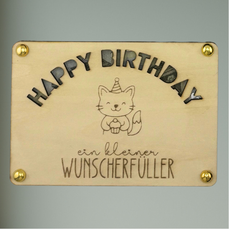 Kinder-Geburtstag Geschenk-Karten | Geldgeschenk & Gutscheinkarten | Personalisiert