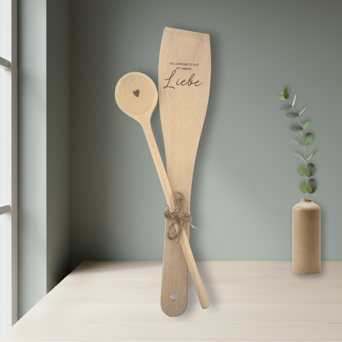 Kochlöffel und Pfannenwender aus Buche